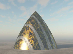 drop alien spaceship 3D Model