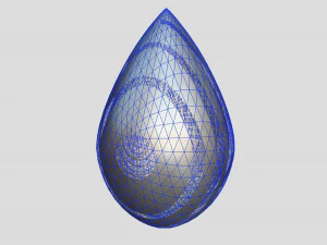 drop alien spaceship 3D Model