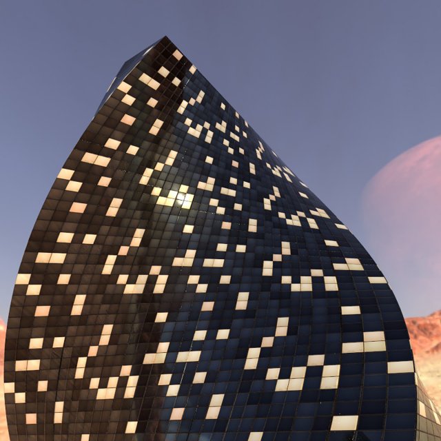 modern building 3D Model .c4d .max .obj .3ds .fbx .stl .blend 
