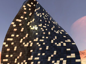 сучасна будівля 3D Модель