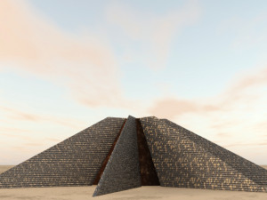 sci fi building 3D 모델