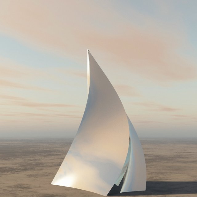 chrome pyramid Modelo 3D .c4d .max .obj .3ds .fbx .stl .blend 