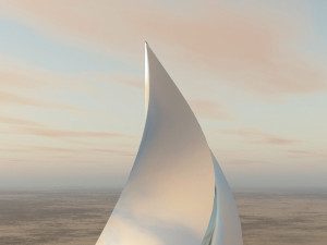 chrome pyramid Modelo 3D