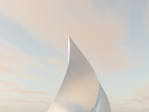 chrome pyramid Modelo 3D