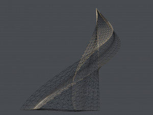chrome pyramid Modelo 3D