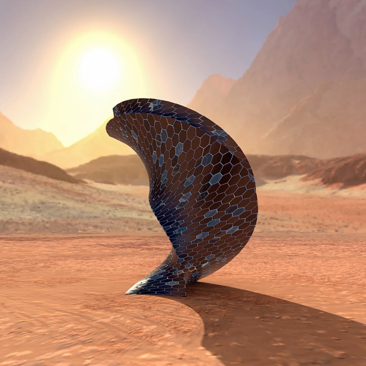 twisted alien skyscraper 3D Model .c4d .max .obj .3ds .fbx .stl .blend 