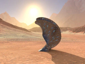 twisted alien skyscraper 3D Model