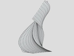 twisted alien skyscraper 3D Model