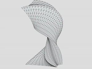 twisted alien skyscraper 3D Model