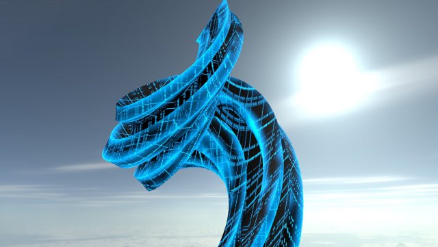 curly tower 3D Модель .c4d .max .obj .3ds .fbx .stl .blend 