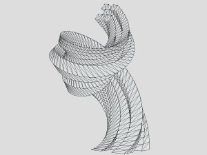 卷曲塔 3D 模型