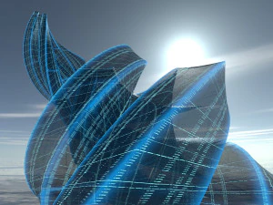 прозора будівля 3D Модель