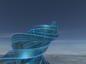 transparent building Model 3D
