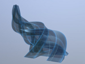 transparent building Model 3D
