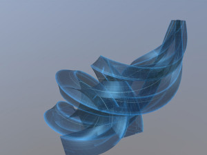 transparent building Model 3D