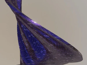 елегантна фіолетова фантазійна будівля 3D Модель