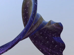 elegant purple fantasy building 3D Model