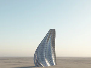 wave wall building 3D Model