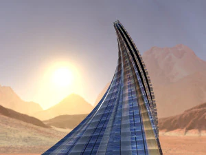 wave wall building 3D Model