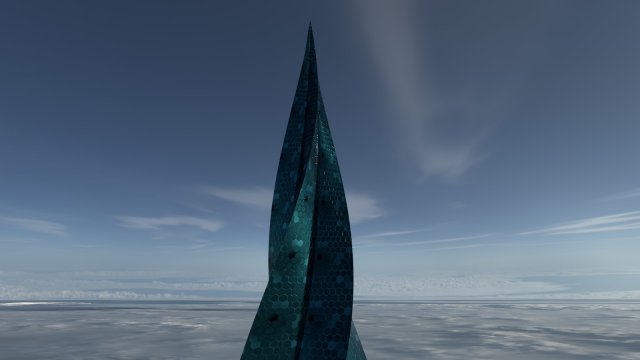 twisted spear skyscraper 3D Model .c4d .max .obj .3ds .fbx .stl .blend 