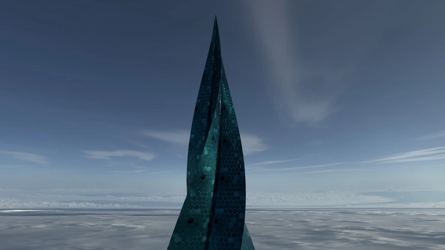 twisted spear skyscraper 3D Model .c4d .max .obj .3ds .fbx .stl .blend
