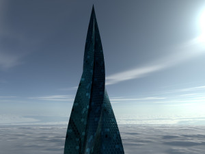 twisted spear skyscraper 3D Model