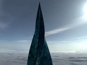 twisted spear skyscraper 3D Model