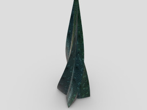 twisted spear skyscraper 3D Model