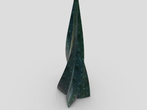twisted spear skyscraper 3D Model