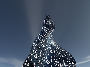 futuristic skyscraper 3D Model
