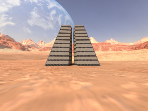 brutal wave building Model 3D