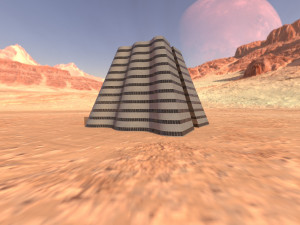 brutal wave building Model 3D