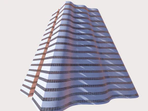 brutal wave building 3D Model