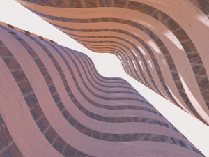 brutal wave building Model 3D
