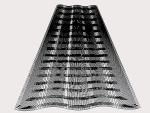 brutal wave building Model 3D