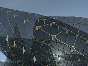 futuristic art building 3D-Modell