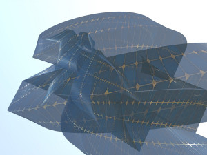 futuristic art building 3D-Modell