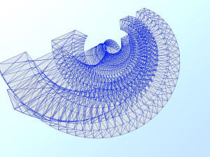 futuristic art building 3D-Modell
