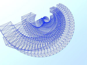 futuristic art building 3D Model