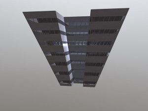 dystopian block building 3D Model