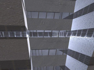 constru&ccedil;&atilde;o de blocos dist&oacute;picos Modelo 3D