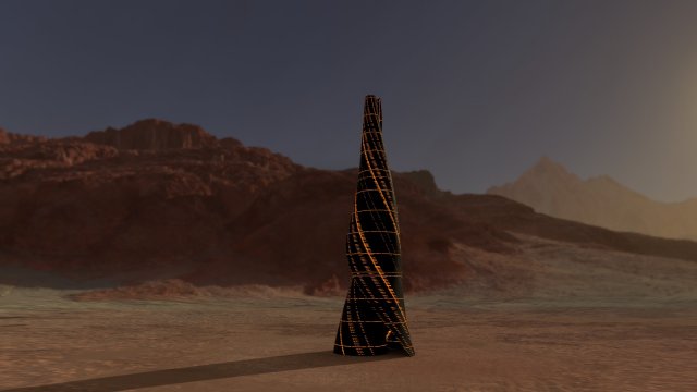 sci fi tower 3D Model .c4d .max .obj .3ds .fbx .stl .blend 