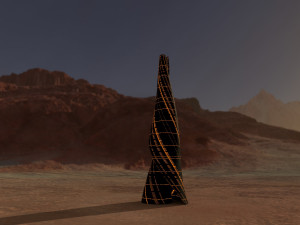 sci fi tower 3D Model