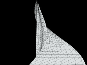 futuristic glass skyscraper Model 3D