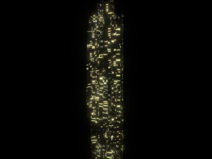 sci fi skyscrapers 1 3D Model