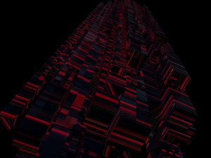 sci fi skyscrapers 4 3D Модель