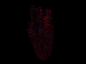 sci fi skyscrapers 4 3D Модель