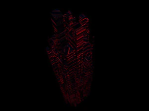 sci fi skyscrapers 4 3D Model