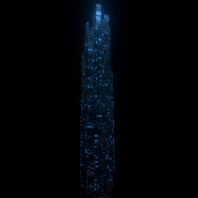 sci fi skyscrapers 5 3D 모델 .c4d .max .obj .3ds .fbx .stl .blend 