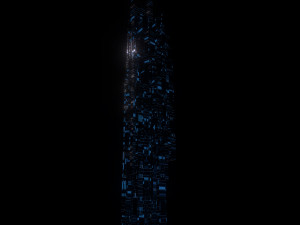 sci fi skyscrapers 5 3D 모델